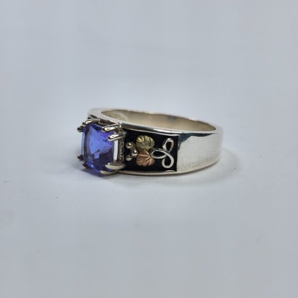 Black hills Ring‎ 925 Sterling Silver 12k Rose Yellow Gold Purple Amethyst 9.75 - Picture 7 of 9